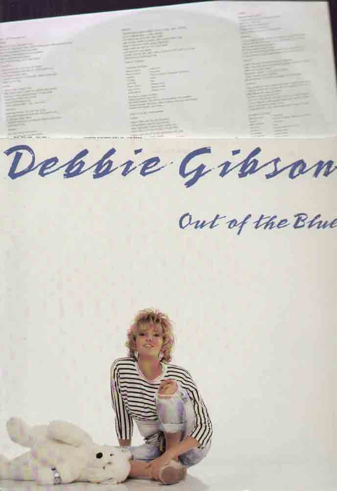 DEBBIE GIBSON - OUT OF THE BLUE 10 TRACK WITH INNER SLEEVE - 33T