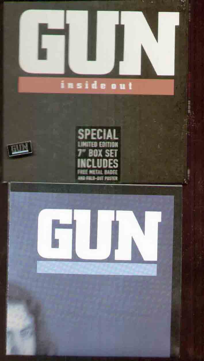 GUN - INSIDE OUT BOX SET WITH BADGE+POSTER - 7inch (SP)