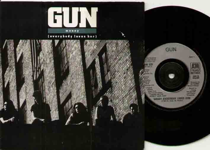 GUN - MONEY disc mint sleeve has light wear - 7inch (SP)