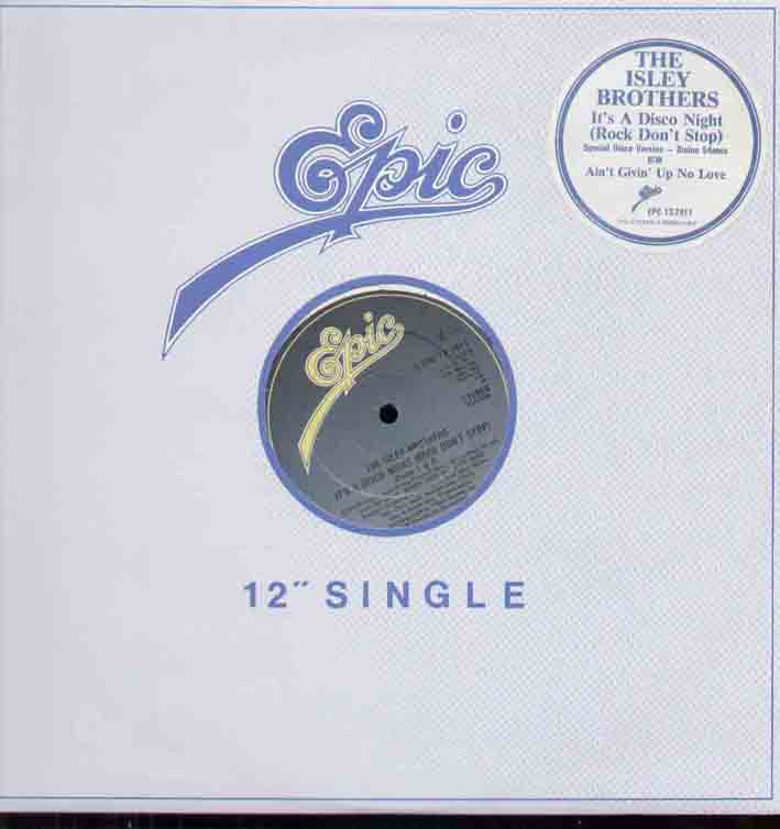 ISLEY BROTHERS - IT�S A DISCO NIGHT NEW UNPLAYED SPECIAL 8:54 MIN VERSION - 12 inch 45 rpm
