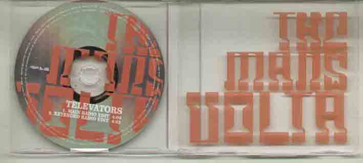 MARS VOLTA - TELEVATORS RARE 2 TRACK PROMO RED PRINTED PLASTIC CD CASE - CD