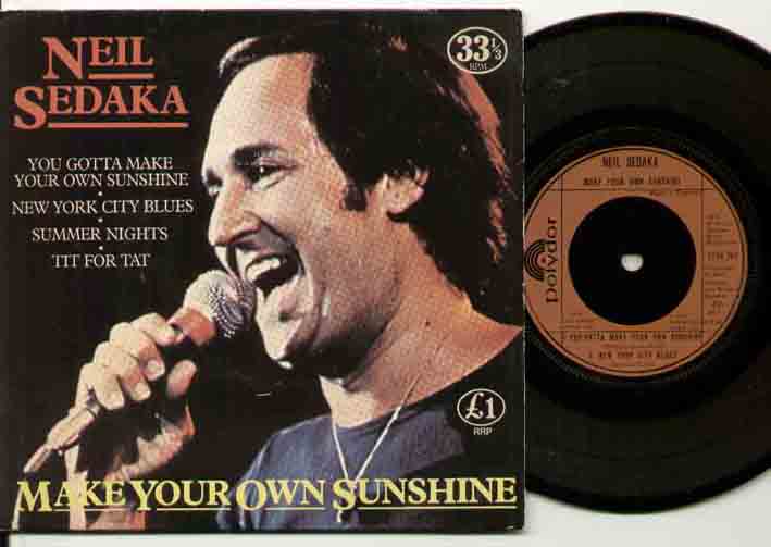 Neil Sedaka Make+Your+Own+Sunshine 7''