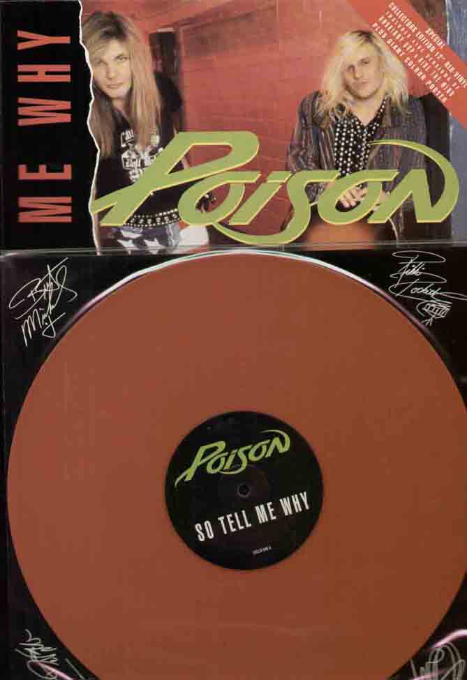 POISON - SO TELL ME WHY LTD RED VINYL WITH POSTER - 12 inch 45 rpm