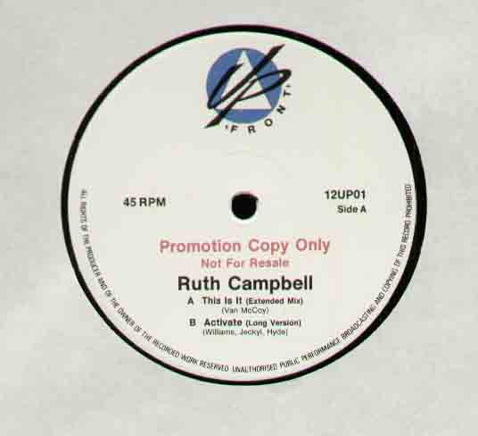 RUTH CAMPBELL - THIS IS IT 2 TRACK PROMO ISSUE 12UP01 - Maxi 45T