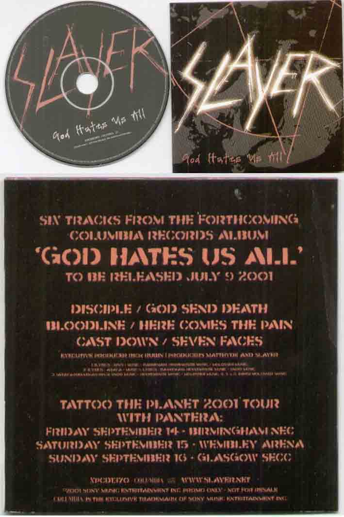 Slayer - God Hates Us All LP