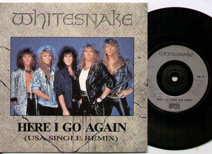 WHITESNAKE - HERE I GO AGAIN USA REMIX PICTURE SLEEVE EM35 - 7inch (SP)