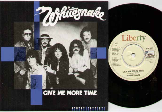 WHITESNAKE - GIVE ME MORE TIME PICTURE SLEEVE - 7inch (SP)