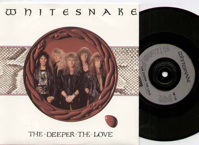 WHITESNAKE - DEEPER THE LOVE PICTURE SLEEVE - 7inch (SP)