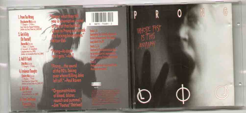 Whose Fist Is This Anyway - Prong