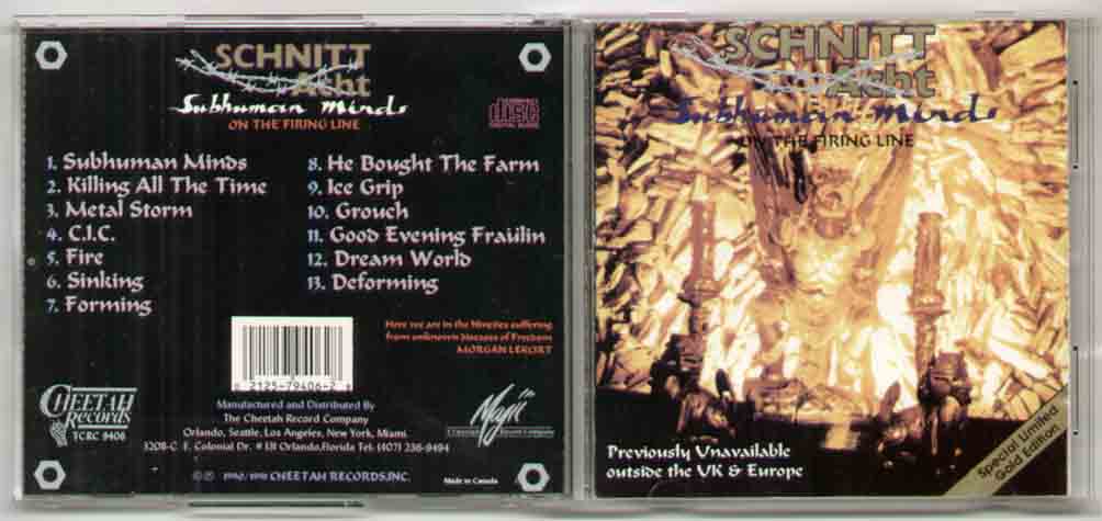 Schnitt Acht Subhuman+Minds CD
