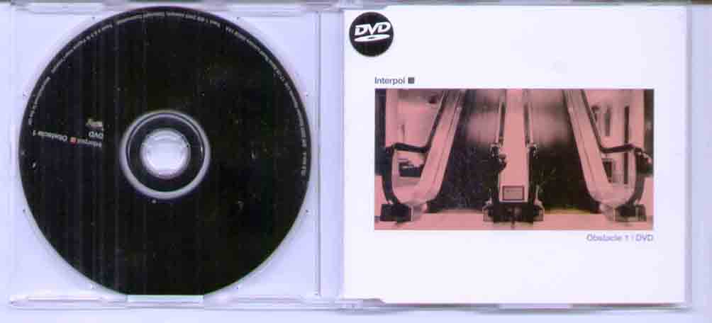 INTERPOL - OBSTACLE 1 rare 2003 unplayed 3 trk dvd single - hard to find in this condition - DVD