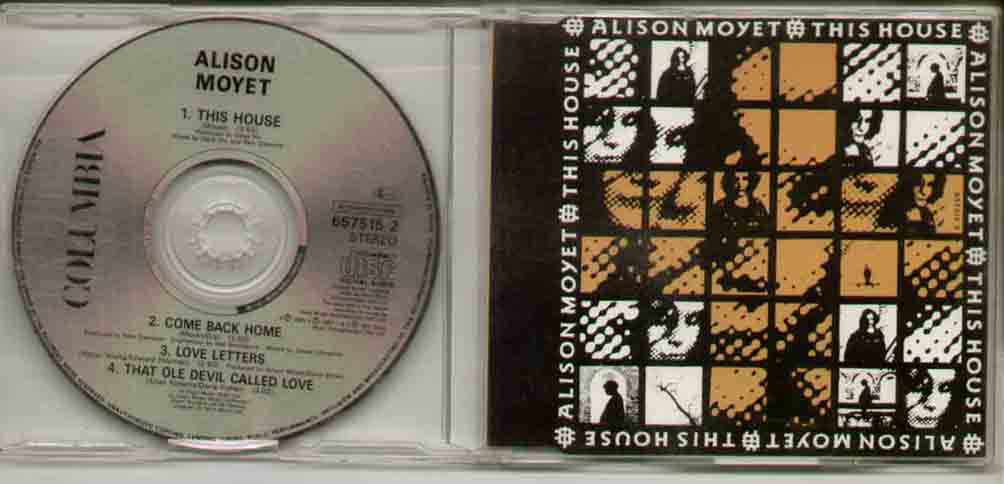 ALISON MOYET - THIS HOUSE 1991 mint and looks unplayed 4 track - CD