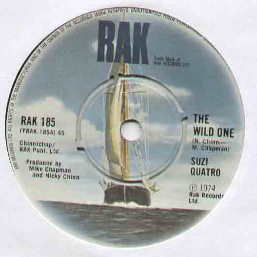 SUZI QUATRO - WILD ONE B/W SHAKE MY SUGAR - 45T (SP 2 titres)