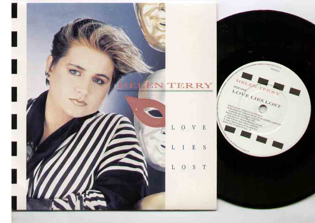 HELEN TERRY - LOVE LIES LOST 1984 UNPLAYED BUT CREASE ON CORNER OF SLEEVE B/W LAUGHTER ON MY MIND - 45T (SP 2 titres)