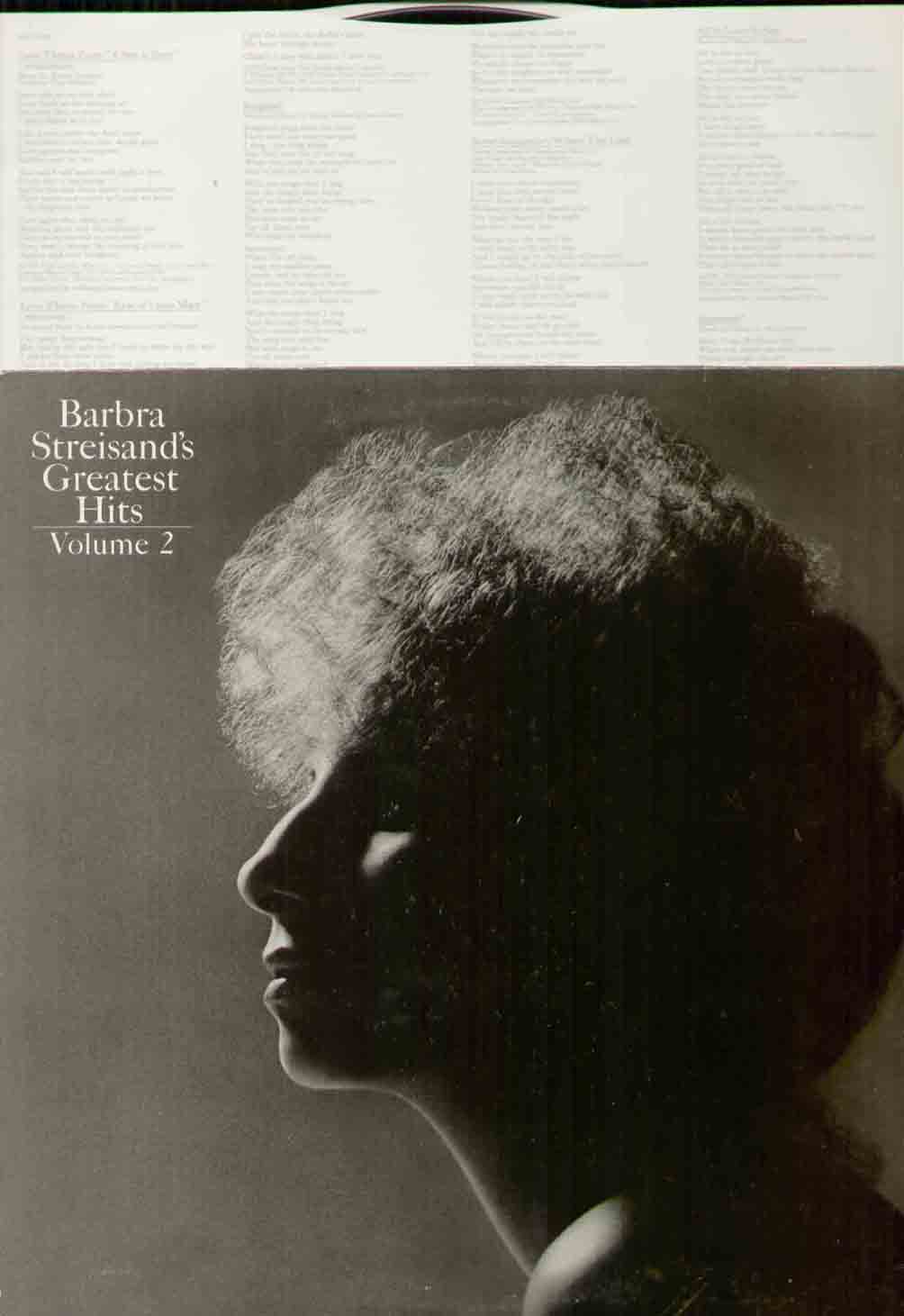 BARBRA STREISAND - GREATEST HITS VOL2 1978 10 TRACK EXCELLENT CONDITION WITH INNER SLEEVE - 33T