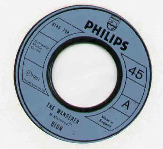 DION - THE WANDERER REISSUE B/W LITTLE DIANE 6146 700 - 7inch (SP)