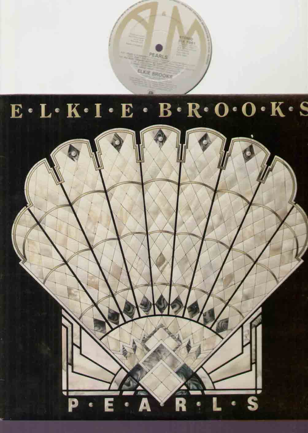 ELKIE BROOKS - PEARLS 12 TRACK ELK1981 disc has a couple of light scuffs but plays excellent - small sticker mark o - LP