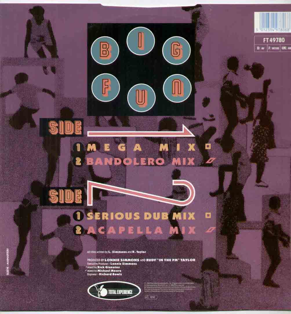 GAP BAND - BIG FUN NEW UNPLAYED 4 TRACK MEGA MIX & 3 OTHER MIXES FT49780 - 12 inch 45 rpm