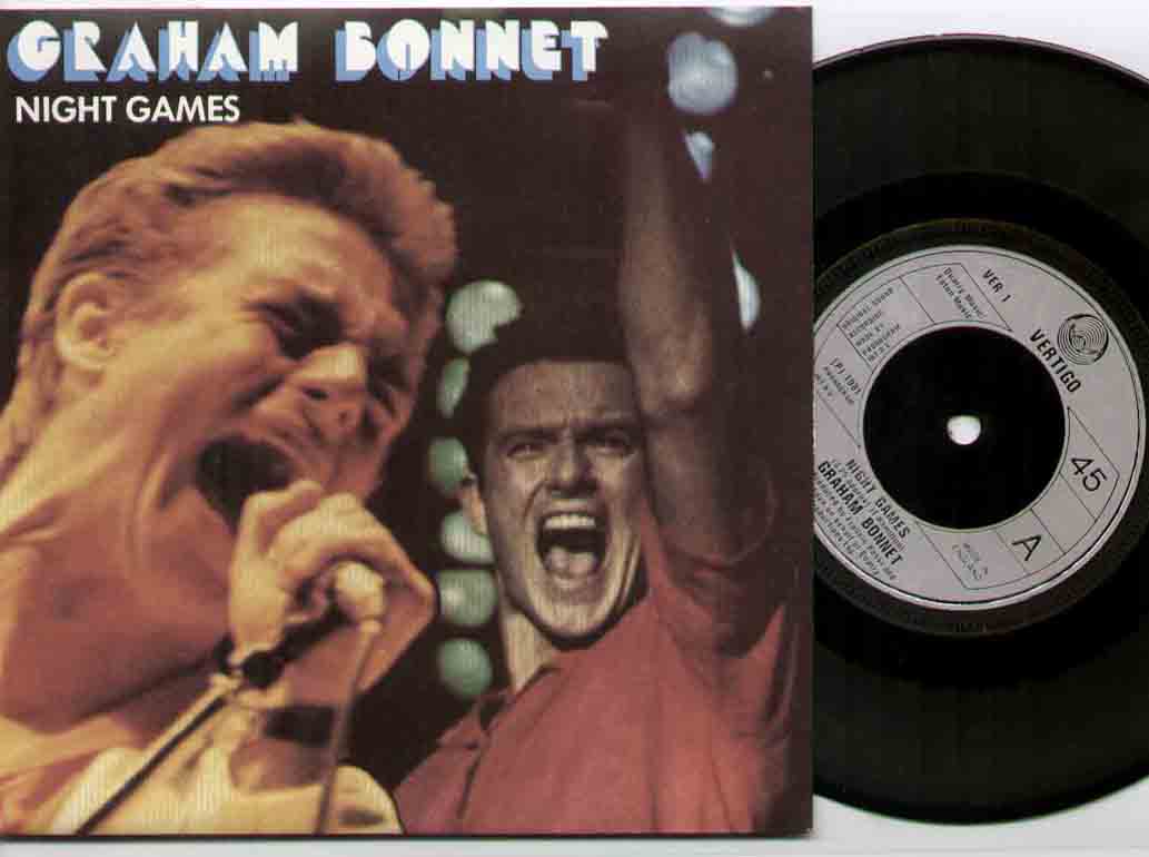 GRAHAM BONNET - NIGHT GAMES PICTURE SLEEVE - 7inch (SP)