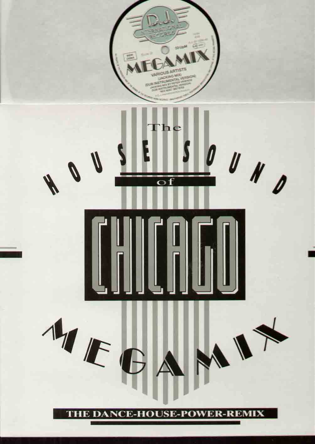 HOUSE SOUND OF CHICAGO MEGAMIX - HOUSE SOUND OF CHICAGO MEGAMIX unplayed 3 trk with vocal megamix latin mix 12.30 - vocal megamix jac - 12 inch 45 rpm