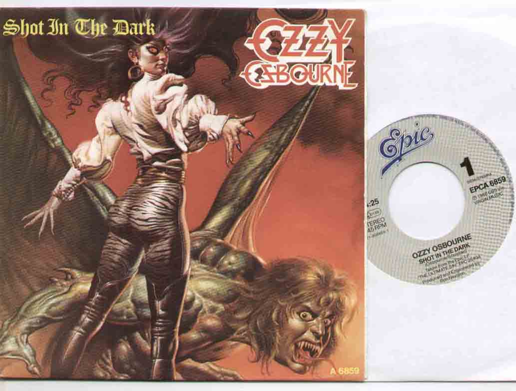 OZZY OSBOURNE - SHOT IN THE DARK UNPLAYED DIFFERENT PICTURE SLEEVE TO uk ISSUE - 7inch (SP)