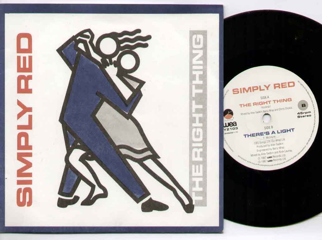 Simply Red Right+Thing 7''