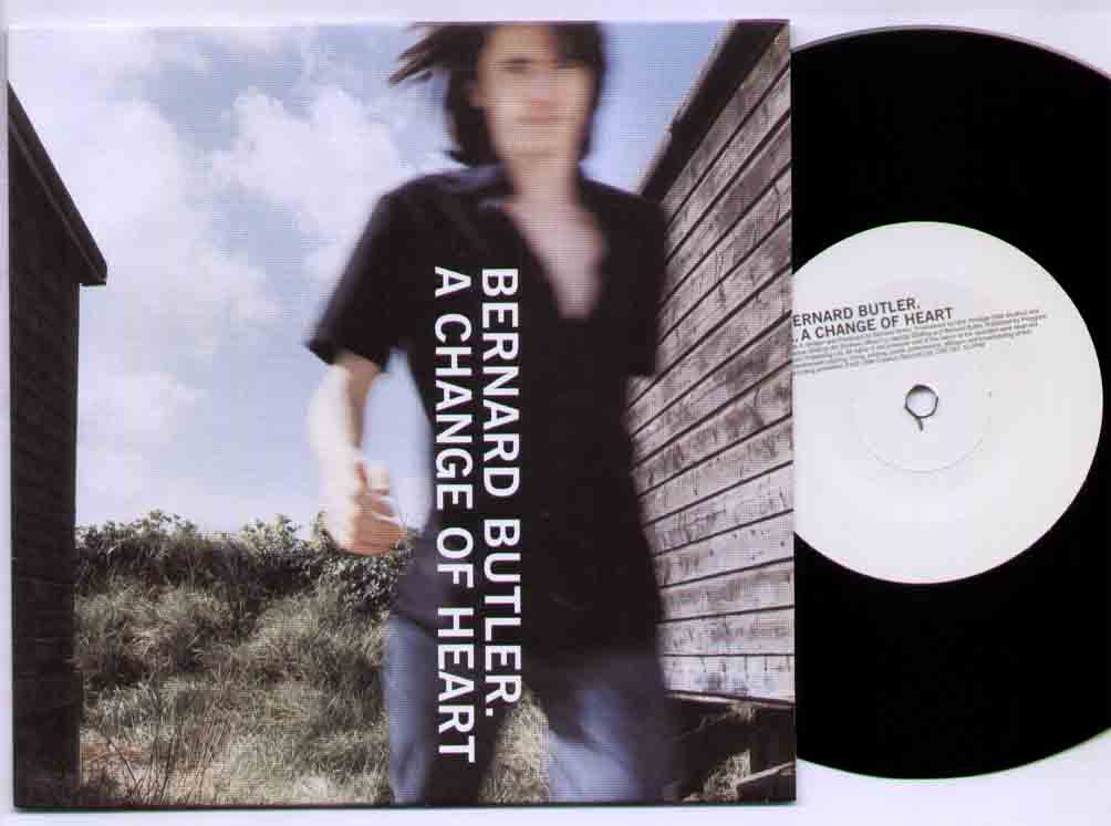 BERNARD BUTLER - A CHANGE OF HEART PICTURE SLEEVE b/w My Domain 1988 new and unplayed - 45T (SP 2 titres)