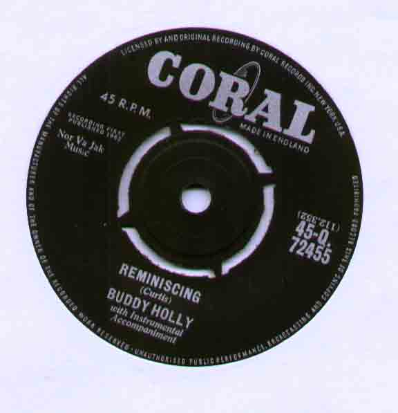Buddy Holly Reminiscing 7''