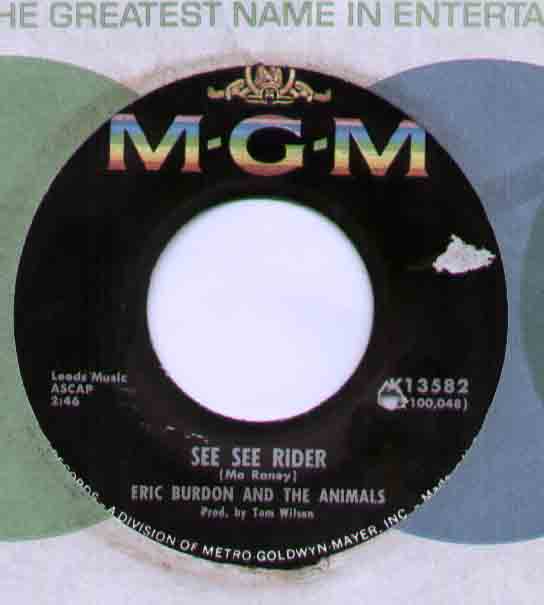 Eric Burdon And The Animals See+See+Rider 7''