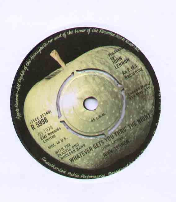 John Lennon Whatever+Gets+You+Through+The+Night 7''