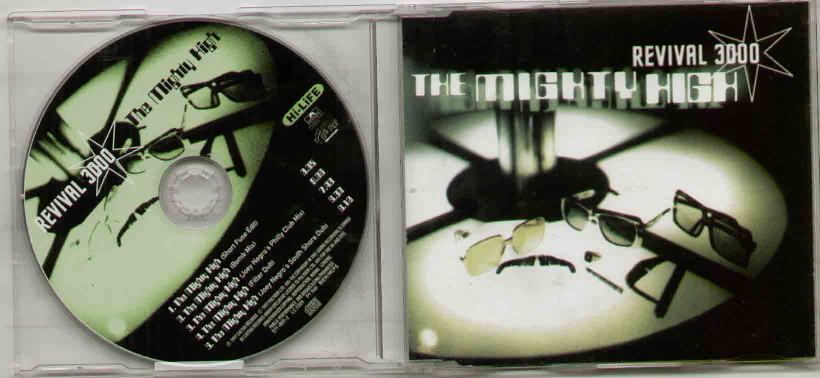 REVIVAL 3000 - THE MIGHTY HIGH 1997 5 track CD single looks unplayed feat - short fuse / bomb mix / filter dub / ne - CD