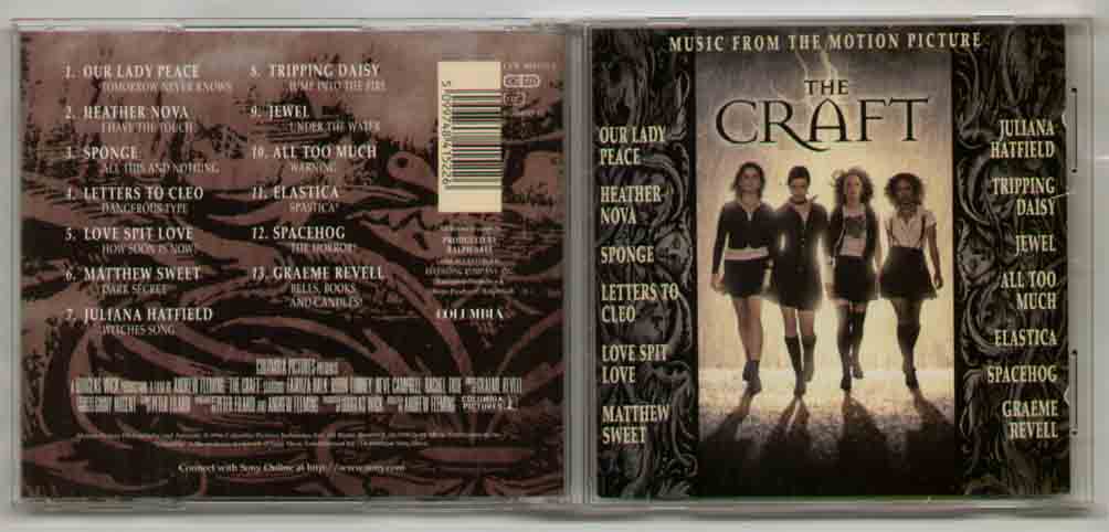 The Craft Craft Soundtrack CD