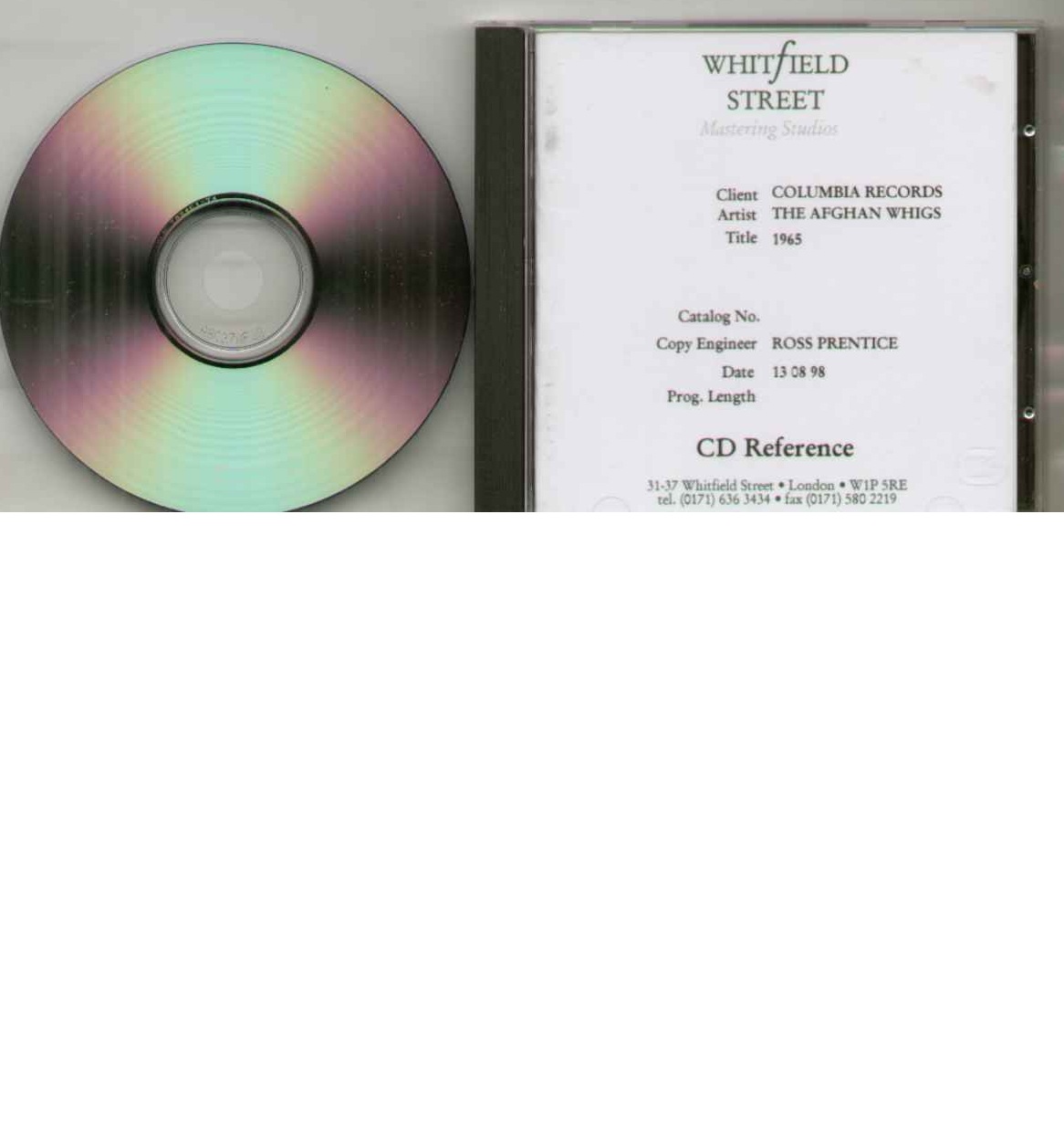 Afghan Whigs 1965 CD